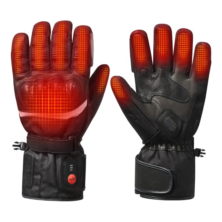 battery heated motorbike gloves