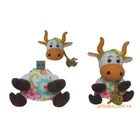 Animal Usb Flash Customize LOGO Lovely Cow Stuffed Plush Toy Animal Soft Toys 32gb USB Flash Drive