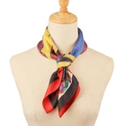 Woven Scarf Women See Through Scarf OEM Wholesale Printed 50 50 Square Silk Woven Scarf Custom Logo Women Spring Style