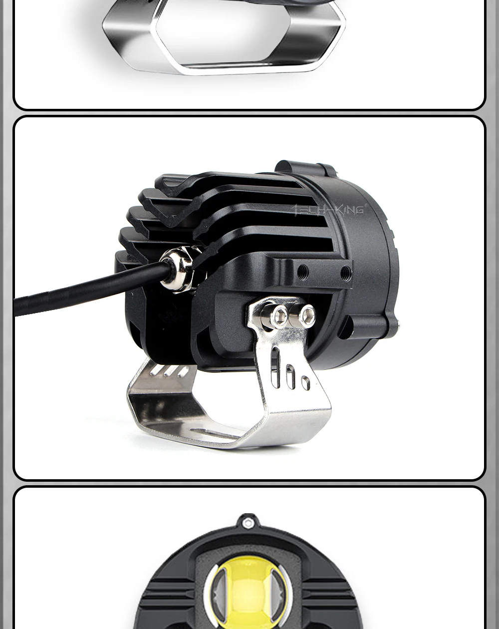 9-36V LED 3 inch 112W Spot Flood Beam White Yellow Driving Pods Fog Lights for Truck ATV Motorcycle Vehicle LED Auxiliary Light