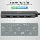 Usb 5 In 1 USB C Hub 4 Ports Aluminium USB 3.0 High Speed Hub Converter Adapter