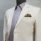 Suit Suits 2021 Street Style Linen Men's Casual Suit Custom Summer Suits For Men Beach Wedding Suits 2 Pieces