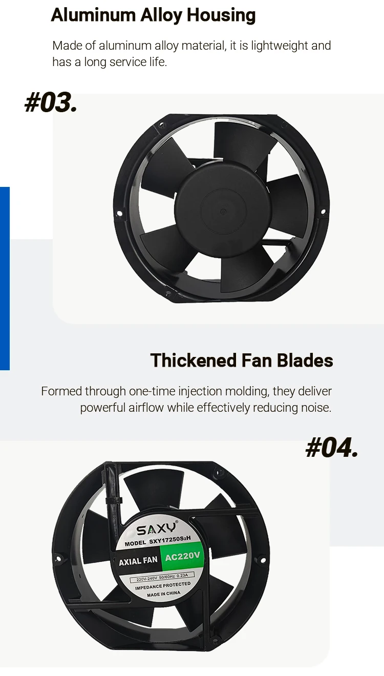Yc17250 Axial Fan, 380V, 17215051mm, 2550RPM - detail 14