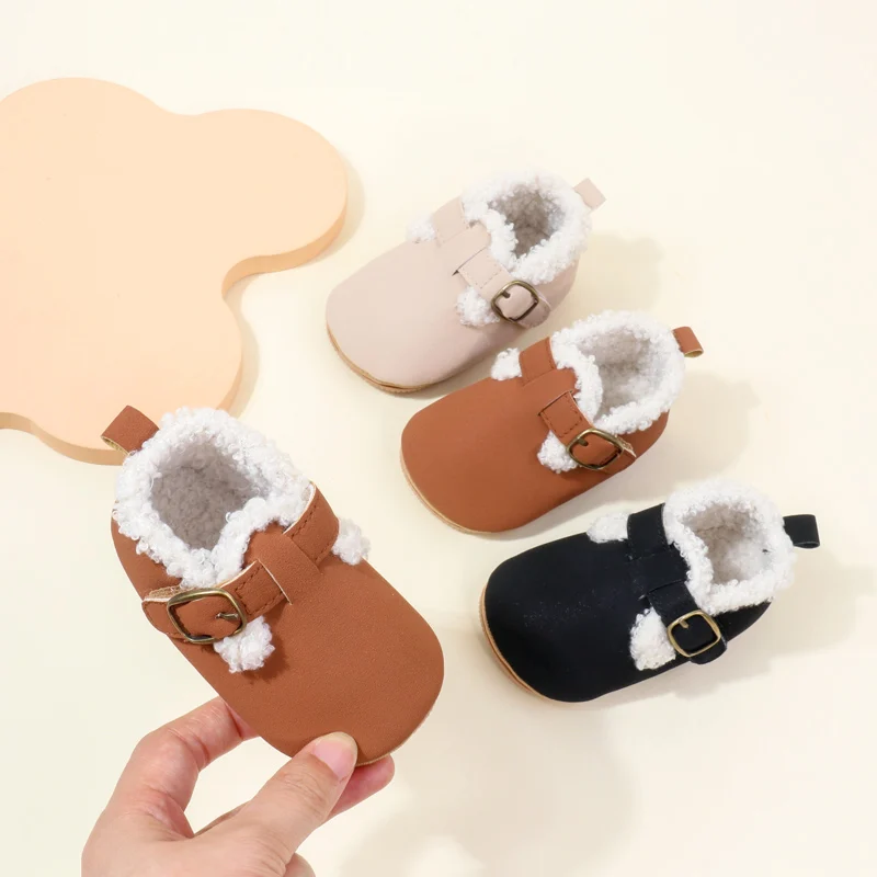 High Quality Unisex Winter Warm TPR Outsole Sneakers for Baby Toddlers Anti-Slippery Features EVA Insole Material for Boys Girls factory