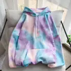 Sweatshirt Women's Hooded Sweater 2020 New Design New Color Block Long-sleeved Hoodie Sweatshirt Women Tie-dye Hoodie