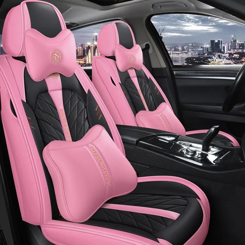 Universal Vehicle Sport Car Seat Cushion Leather Full Set Luxury Car