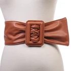 Women Belt Leather Women Casual And Versatile Pu Wide Belt Simple And Fashionable Belt With Square Buckle