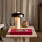 Desk Lamp Table Lamp Desk Lamp Touch-sensitive Desk Light Children Marble Retro Nostalgic Small Mushroom Table Lamp
