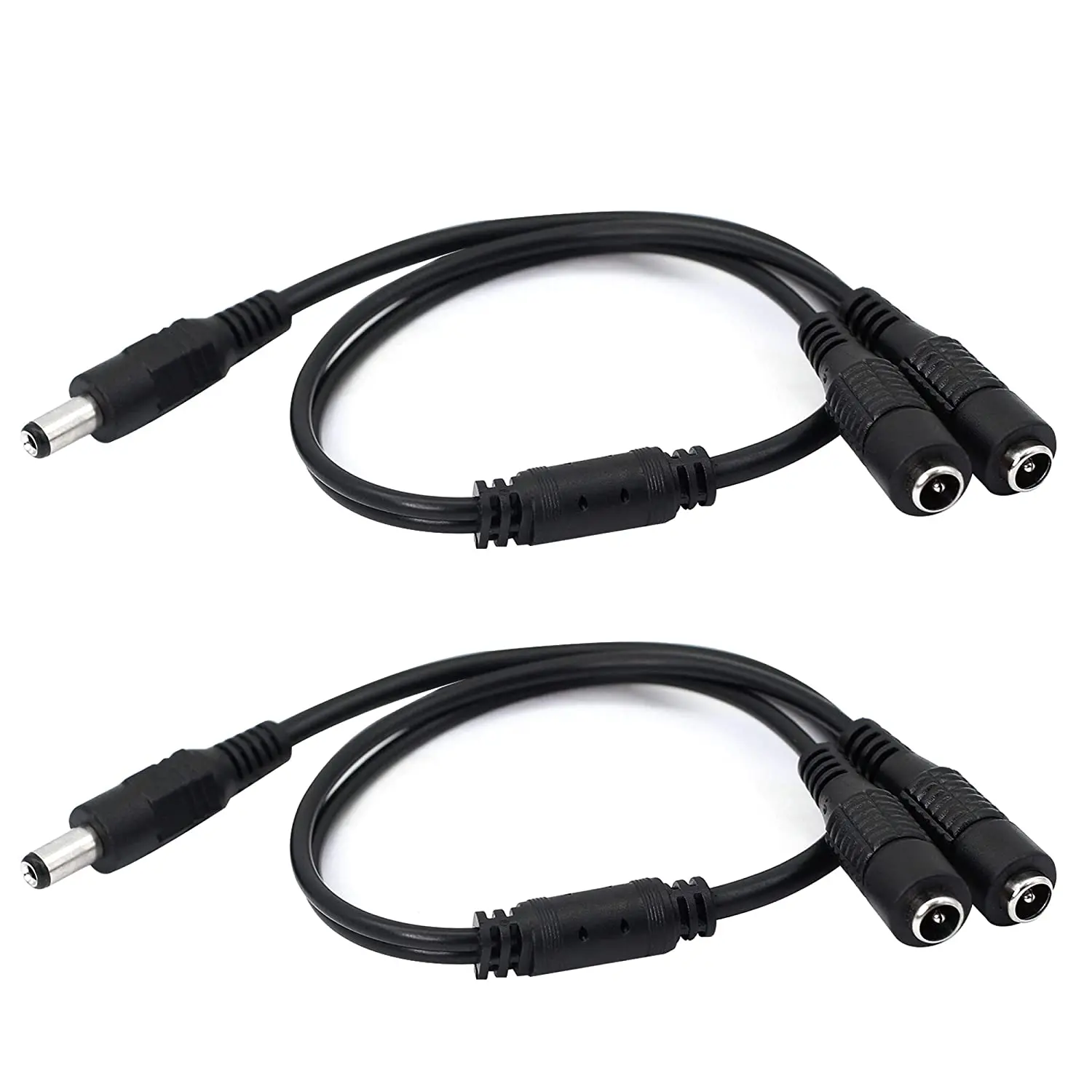 Way Female to Male Splitter Cable DC Power Cord For CCTV Camera LED Strip Light 
