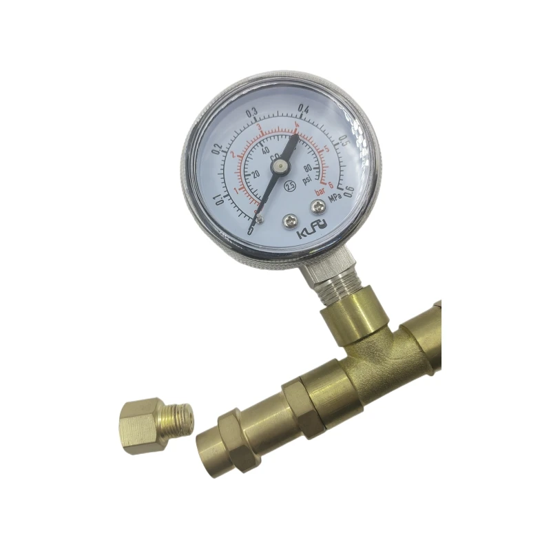 product gas pressure regulator one inlet thread with one gauge release pressure valve for test-4