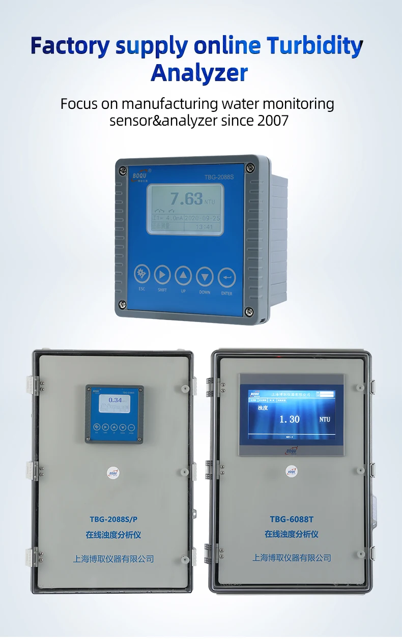 Tbg S Inline Water Digital Turbidity Meter Controller With