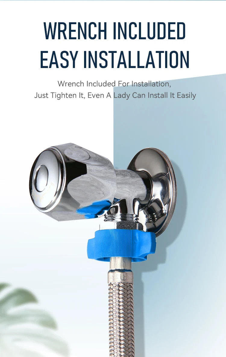 FANSKI Modern Design Style Stainless Steel Braided Flexible Kitchen Faucet Hose for Water Plumbing System factory