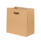 Bag Cheap Recycled Carrier Kraft Paper Bag Custom Logo Paper Shopping Bag With Die Cut Handle