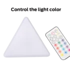 Baby Night Led Light LUTOOL Touch And Remote Control Triangle DIY Pattern Closet Baby Kids Wall Night LED Light