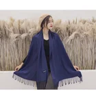Shawls Shawls Low Moq And Large Hair Side Viscose Fringed Silk Scarf Women Cashmere Shawls