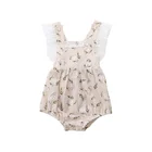 Baby Kids Rompers Wholesale Flutter Sleeve Suit Lace Girls Baby Clothes Rompers