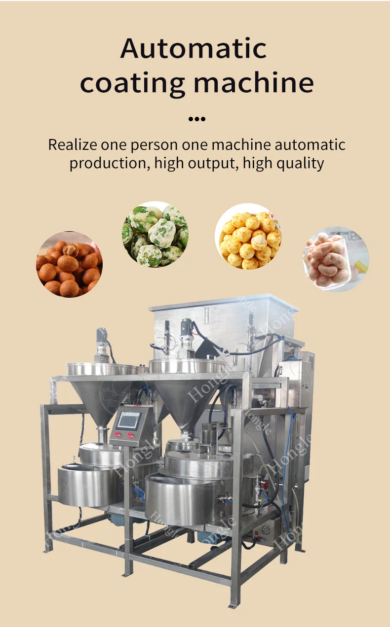 Bean Product Processing Machine Coated Peanut Nuts Green Bean Salted Fried Broad Beans Production Line details