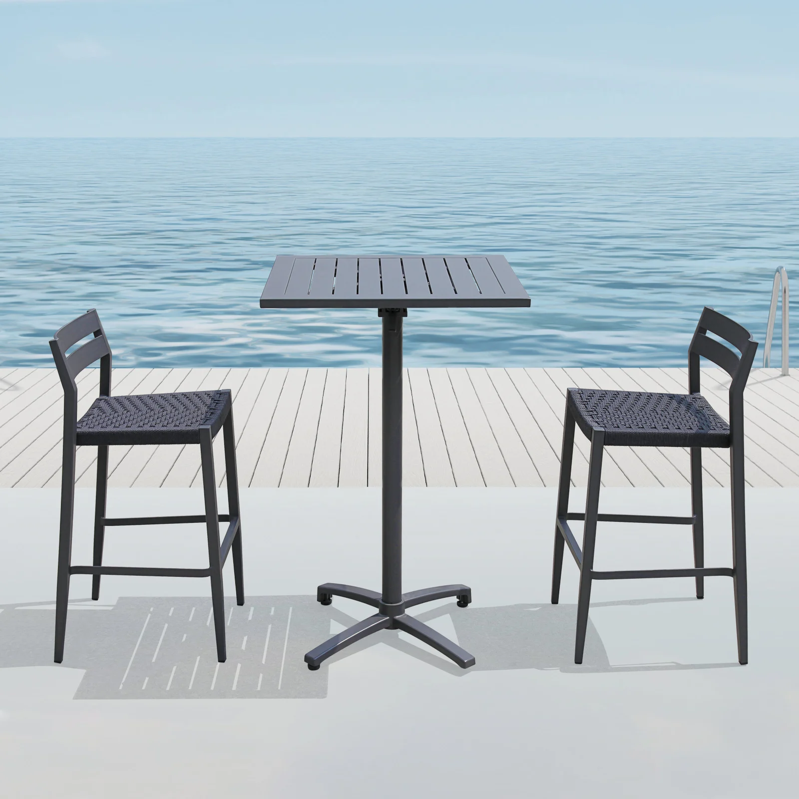 aluminium bar table outdoor