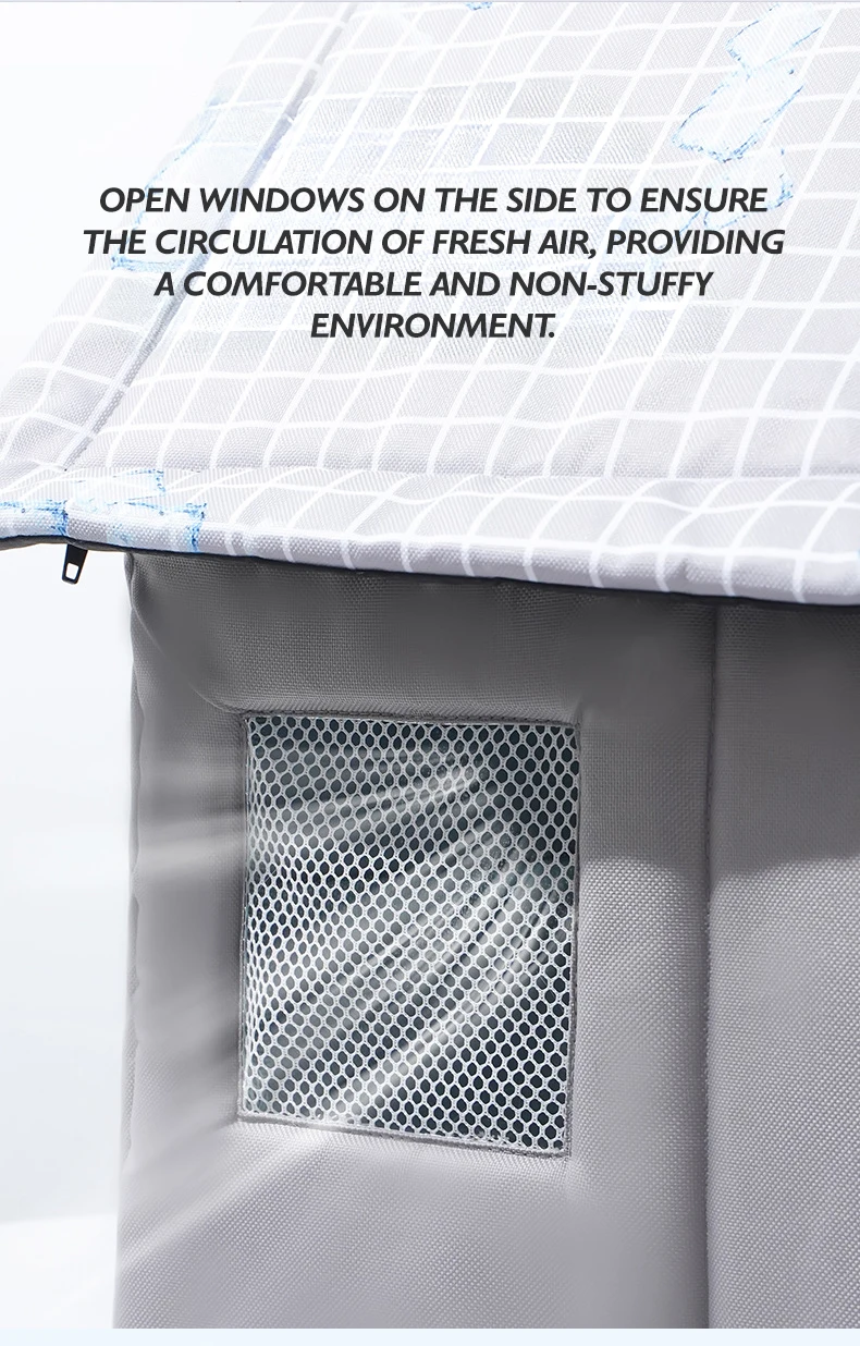 New Summer Cooling Pet House Extra Large Foldable Dog Cat Bed with Ice Mat Large Space Cooling Pet Beds Pet Products manufacture