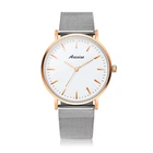 Luxury Black White Dial High Quality Stainless Steel Case Unisex Men And Women Wristwatch