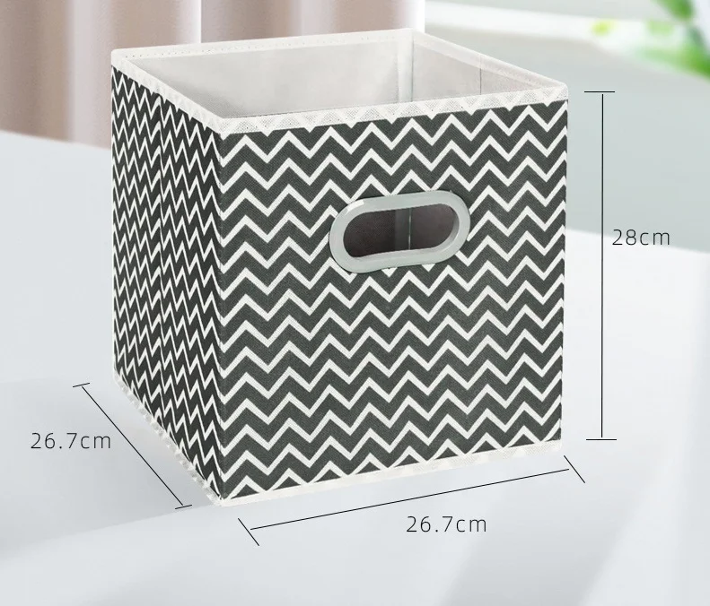 HUAYI Collapsible Cube Non Woven Fabric Toy Clothing Storage Box Organizer Fabric Storage Basket