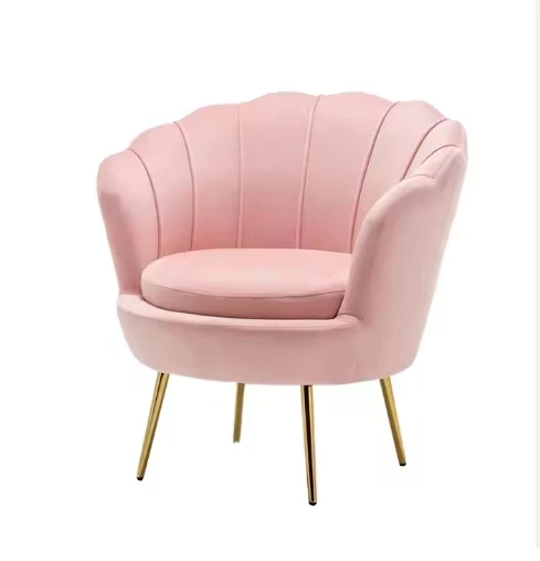 2024 Nordic Living Room Flower Shape Single Seat Velvet Sofa Lounge Chairs Ha8ecb4e70e024919876987a084b49328v