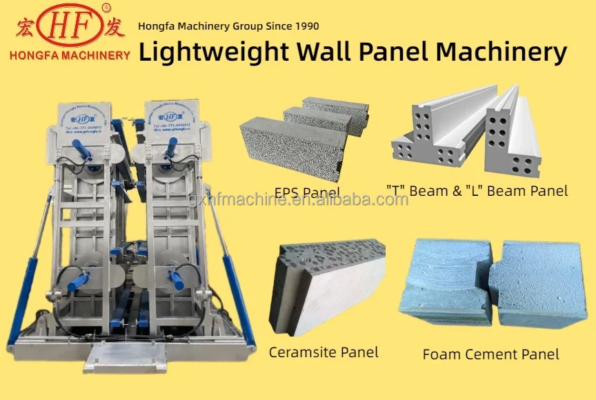 Precast Concrete Hollow Core Wall Panel Machine Lightweight Concrete