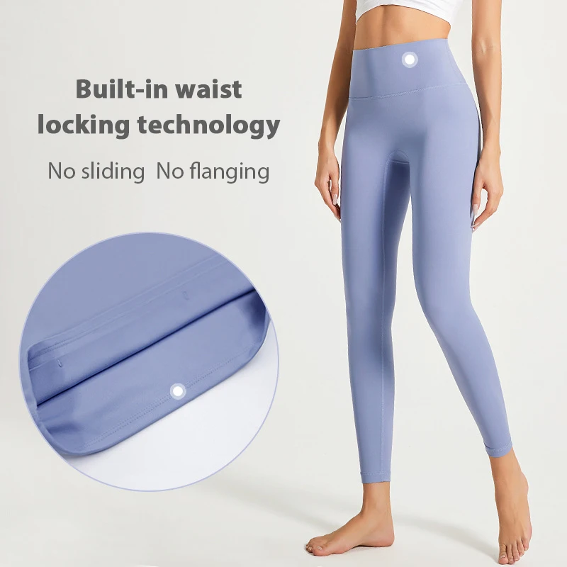 Wholesale Quick Dry High Waist Lift Buttock Naked Feeling Sports Fitness Yoga Leggings Comfortable Women Sexy Yoga Pants