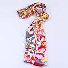 Flower Scarfs Scarf Printing Digital Printing Flower Print Scarfs Printed Silk Scarf Custom Printing Custom Silk Scarfs