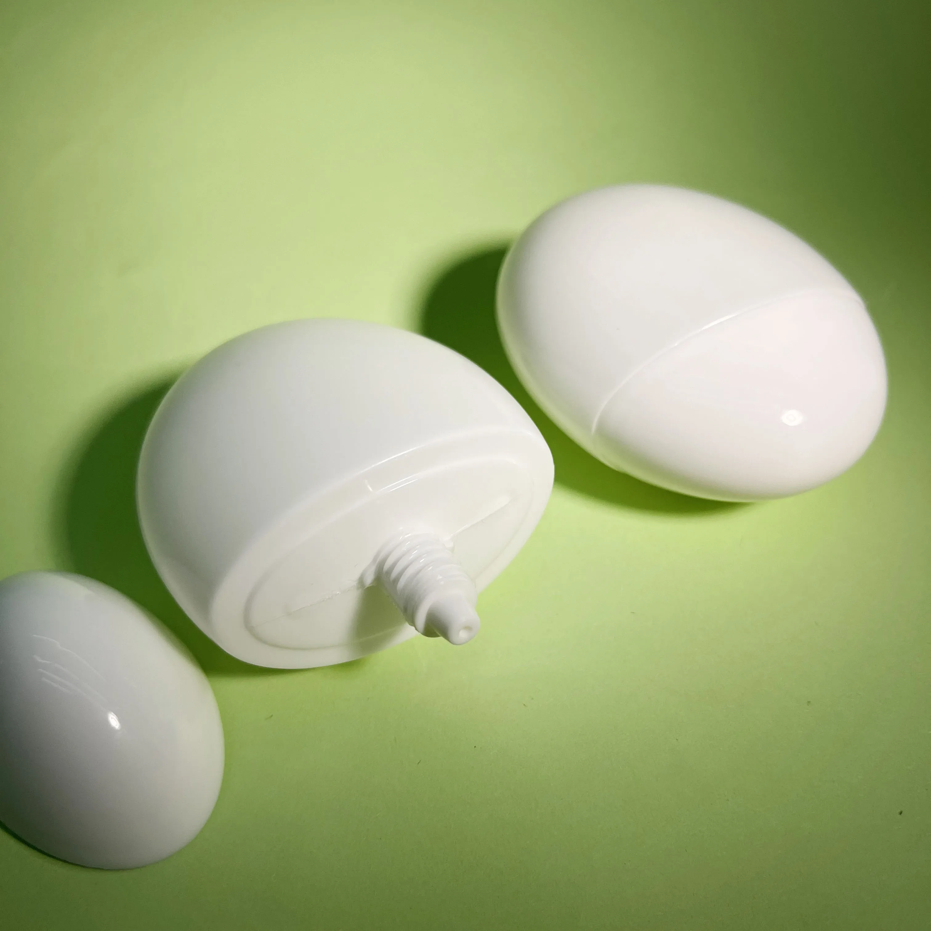 product 50ml hot sale egg shaped sunscreen bottle plastic hand cream bottle white cosmetic plastic empty bottle-28