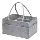 Baby Bag Baby Diapers Caddy 2021 Best Sell Baby Felt Diaper Caddy Changing Bag Collapsible Baskets