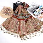 Woven Scarf Exquisite And Intricate Woven Pattern Spring Warm Luxury Cashmere Pashmina Shawl Scarf