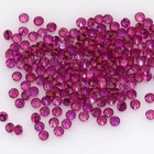 Stone 5# Loose Corundum Ruby 5# Gems Round Ruby Stone Color Red Synthetic Corundum Gemstone