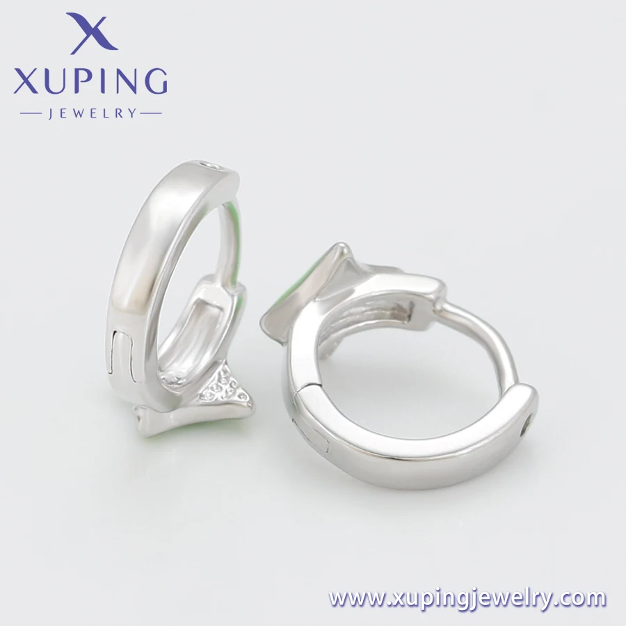 A00520112 XUPING lady Jewelry wholesale accessories silver color Platinum plated Lovely Star Children and girls Huggie earring