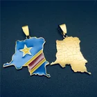 Wholesale Jewelry Wholesale Africa Democratic Republic Of Congo Map Pendant Ethnic Necklace Jewelry