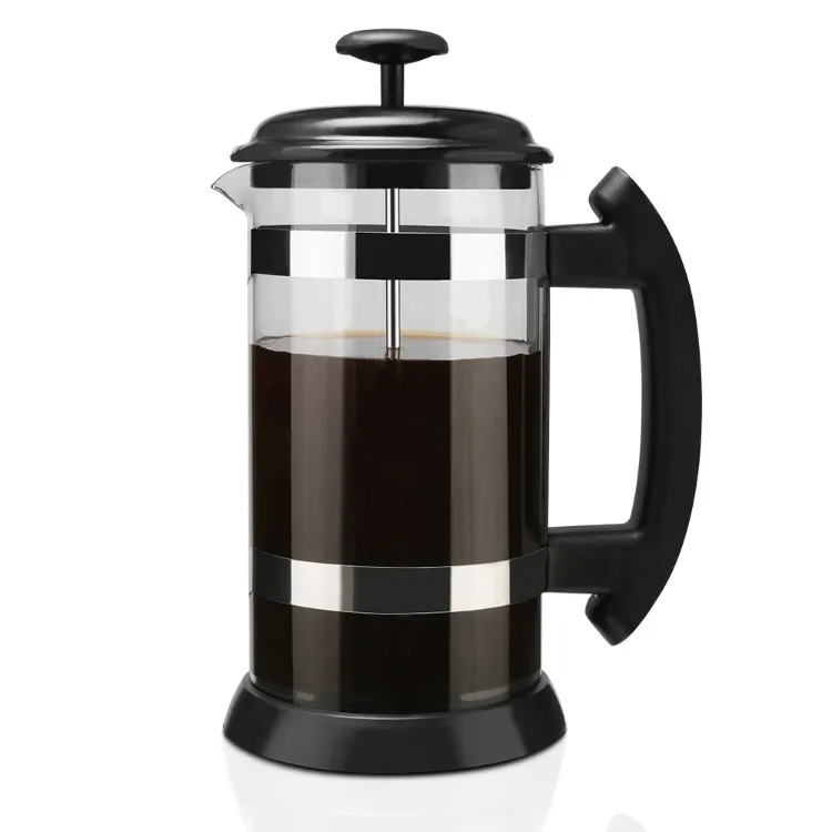 i cafilas 1000ml Stainless Steel French Press Pot Cafetiere Coffee Cup Borosilicate Glass Coffee Maker Tea Filter Tea Maker Scen
