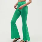 Women Color Flare Pants Women Flare Pants Women Fashion Loose Long Pant Wide Leg Trousers Plain Color