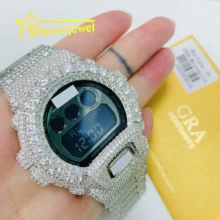 Guangzhou Panyu Source Factory GM6900 Buss Down Watch Bezel Custom Made Buss Down Watch Case Band Hip Hop