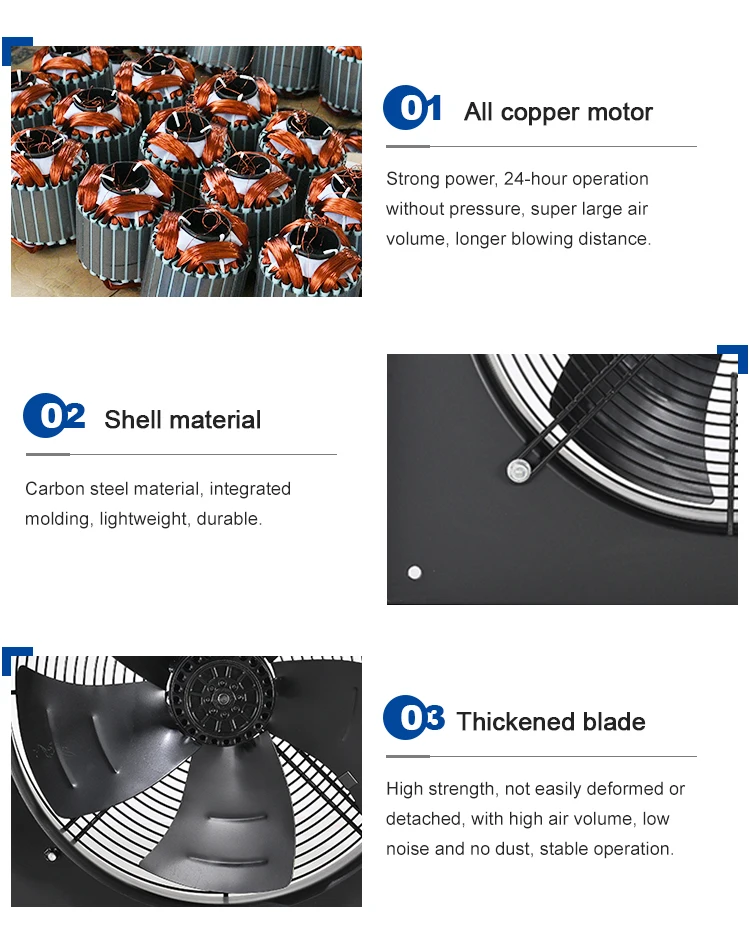 Cooling Fan, 630mm, 220v, Axial - detail 8