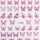 Butterfly Wholesale Adhesive 3D Nail Decal Holographic DIY Desgin Butterfly Nail Sticker