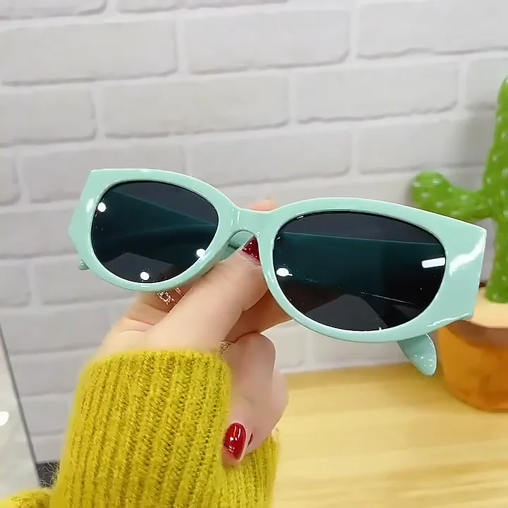 Gafas De Sol Con Logotipo De Letras Ovaladas Para Mujer Y Hombre