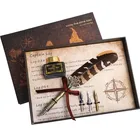 Business Gift Calligraphy Feather Signing Pen With 3 Nib Business Corporate Pen Gift Set With Box