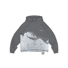 100% Grey Print 100% Cotton Unisex And Low Temperature Ironing Hoodie