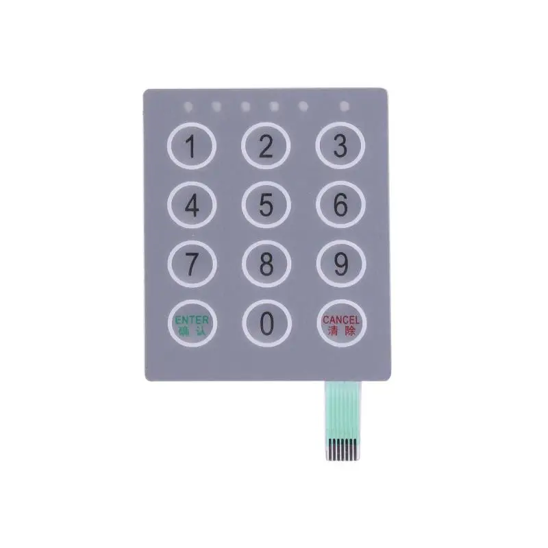 Emboss Button 4 4 Matrix Membrane Switch Keyboard Custom China Factory