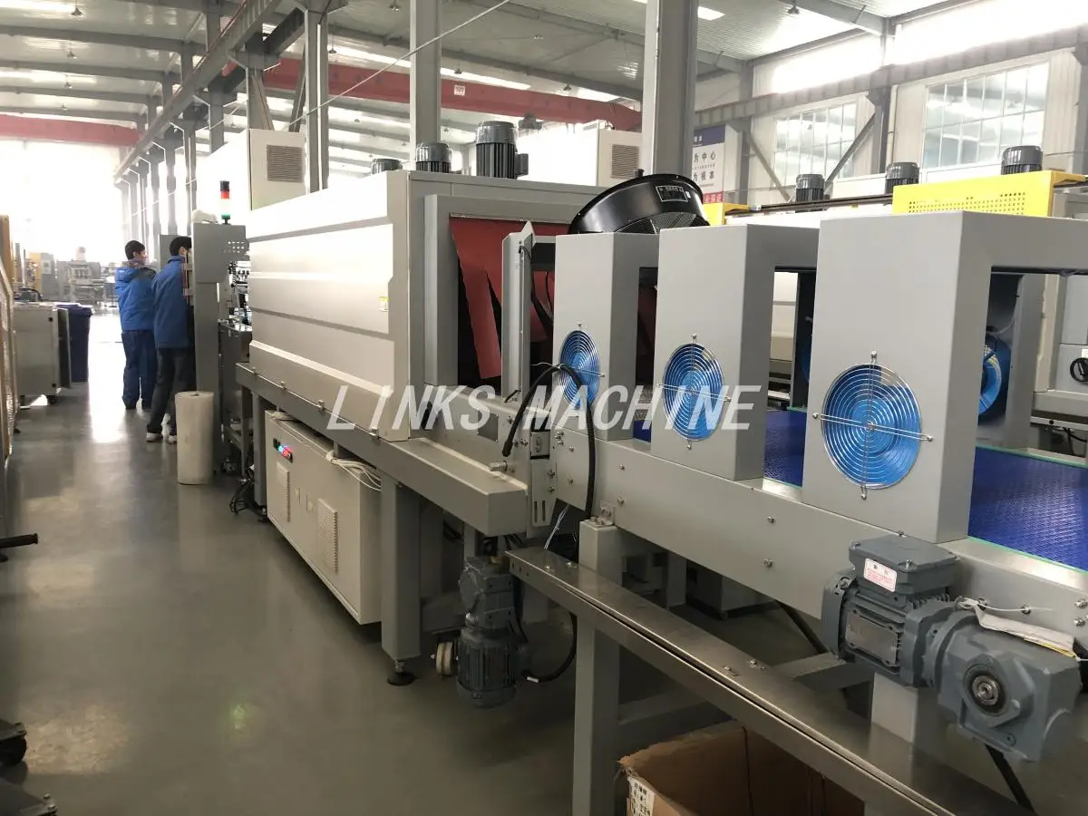 Automatic Shrink Wrapping Machine, PE Film Packaging System, for Bottle Can Box Products, CE Certified details