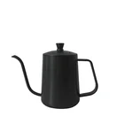 Coffee Factory Supply 600ml Black Gold Siver Color Stainless Steel Coffee Kettle Gooseneck