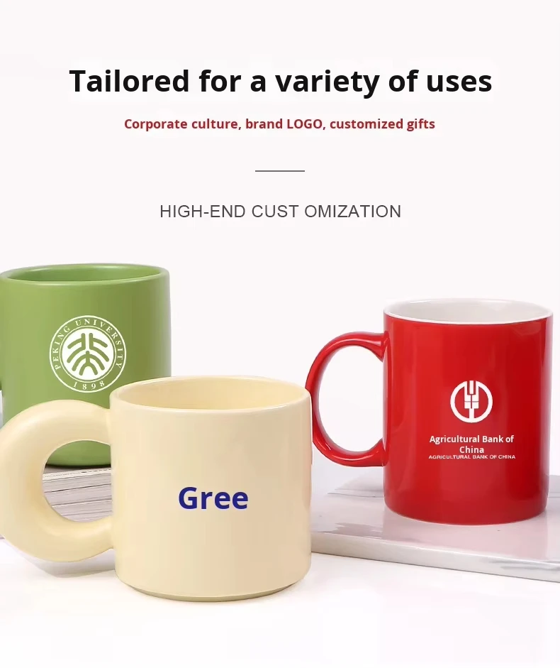 product simple hotel souvenir mug white ceramic advertising mug with logo engraving for tea cups saucers-4