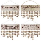 Hot new products for 2020 wooden calendar listing christmas ornaments decor wooden mdf wood decor
