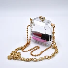 Purse Custom Luxury Clear Party Wedding Purse Wallet Handbag Gold Chain Acrylic Evening Clutch Bag For Women