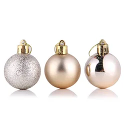 Popular Shattterproof Gold Luxury Customised 8cm Christmas Ball, Christmas Tree Decorations Balls, Christmas Balls Large